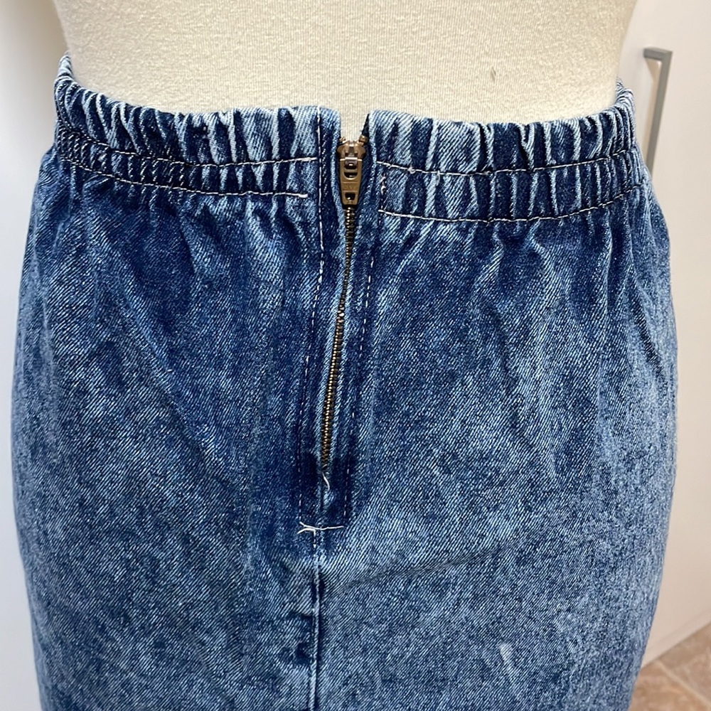Vintage Denim Skirt * Size Large‎ * - Picture 5 of 9